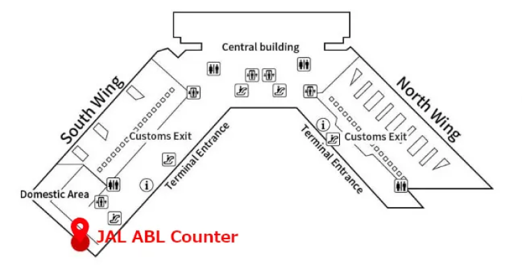 Narita Airport Terminal 1 (JAL ABC Counter)
